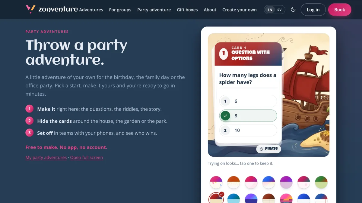 Screenshot of Zonventure